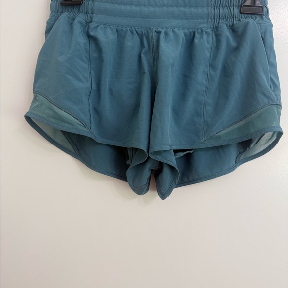 lululemon athletica Pants - Lululemon Hotty Hot Blue Shorts Size 6